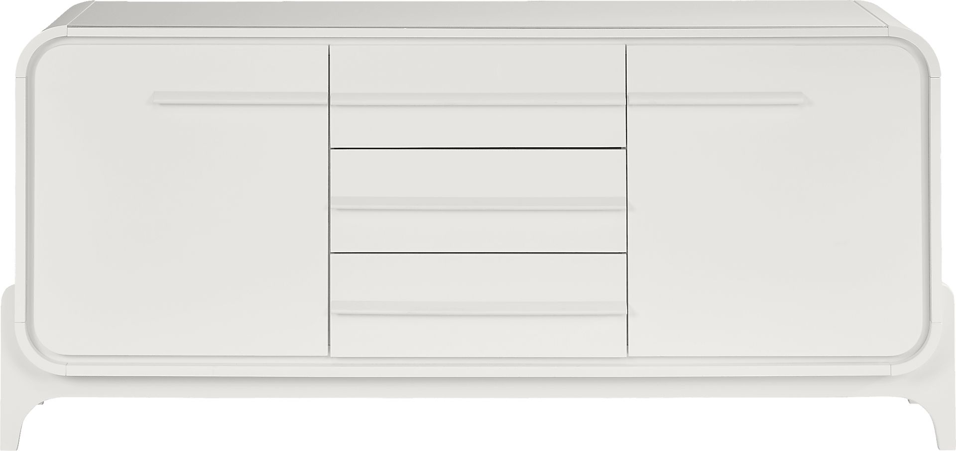 Tobian White Buffet Server - Image 1