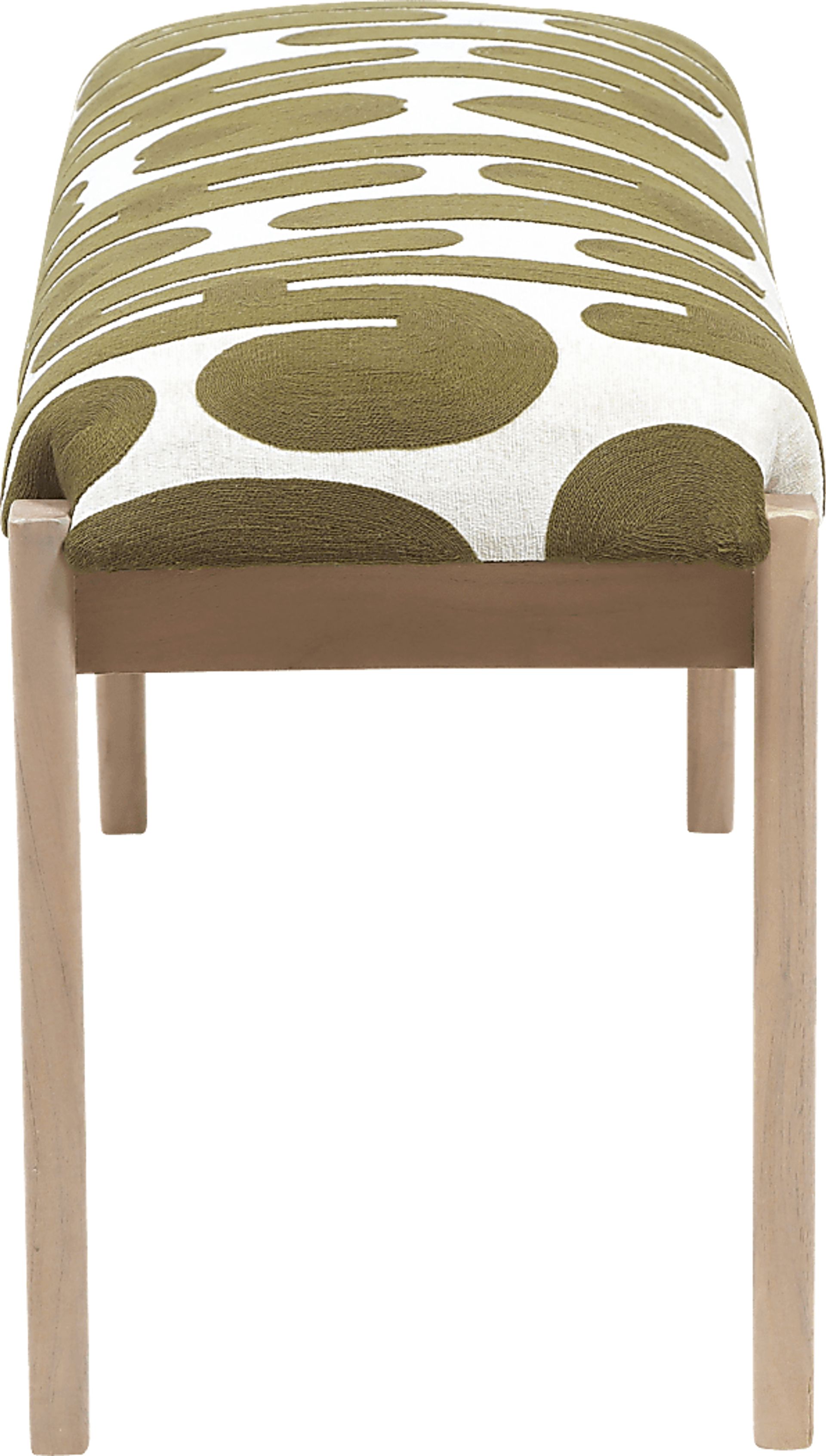 Tobiano Green and White Accent Bench - Image 4