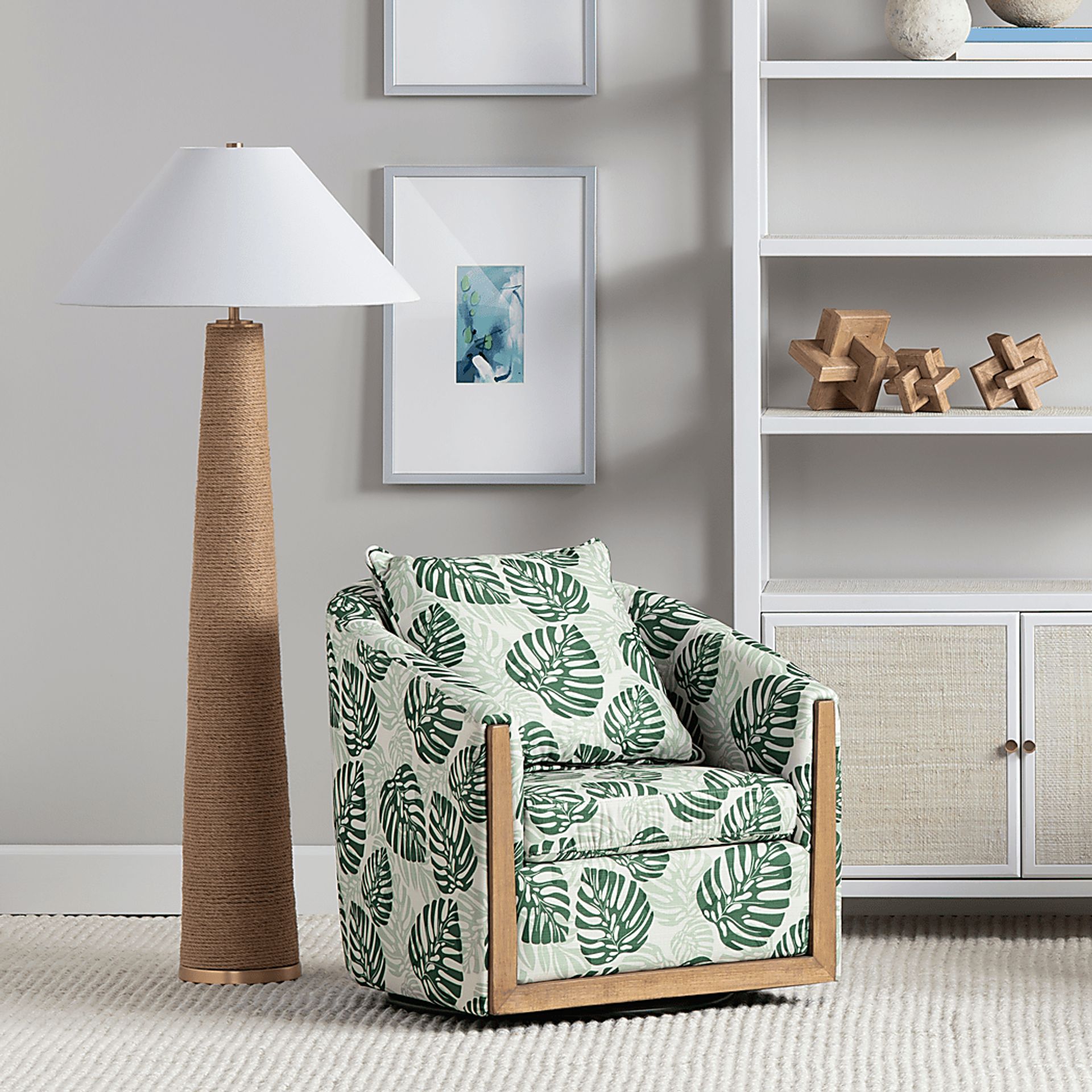 Tobias Natural Floor Lamp - Image 3