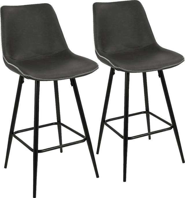 Tobin Gray Counter Height Stool (Set of 2) - Thumbnail - Image 1