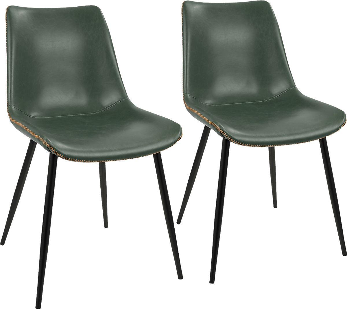 Tobin Green Colors Set Of 2 Dining Chairs | Rooms to Go
