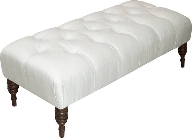 Tocarra Pearl Tufted Bench - Thumbnail - Image 1