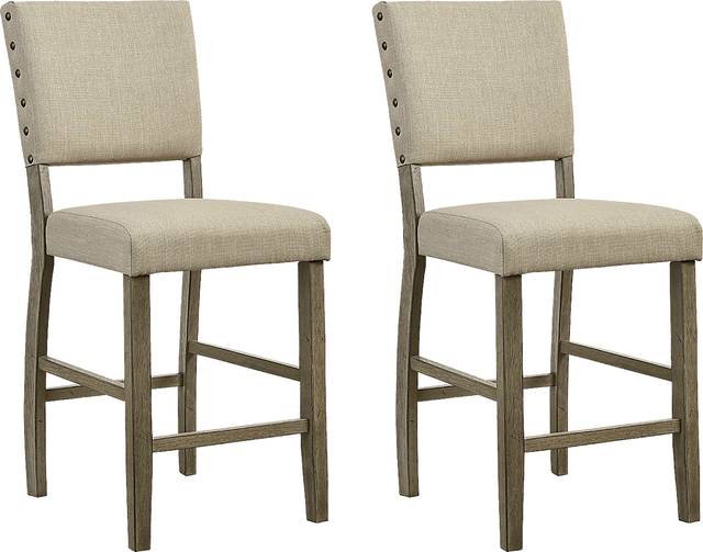Tocata Gray Counter Chair, Set of 2 - Thumbnail - Image 1