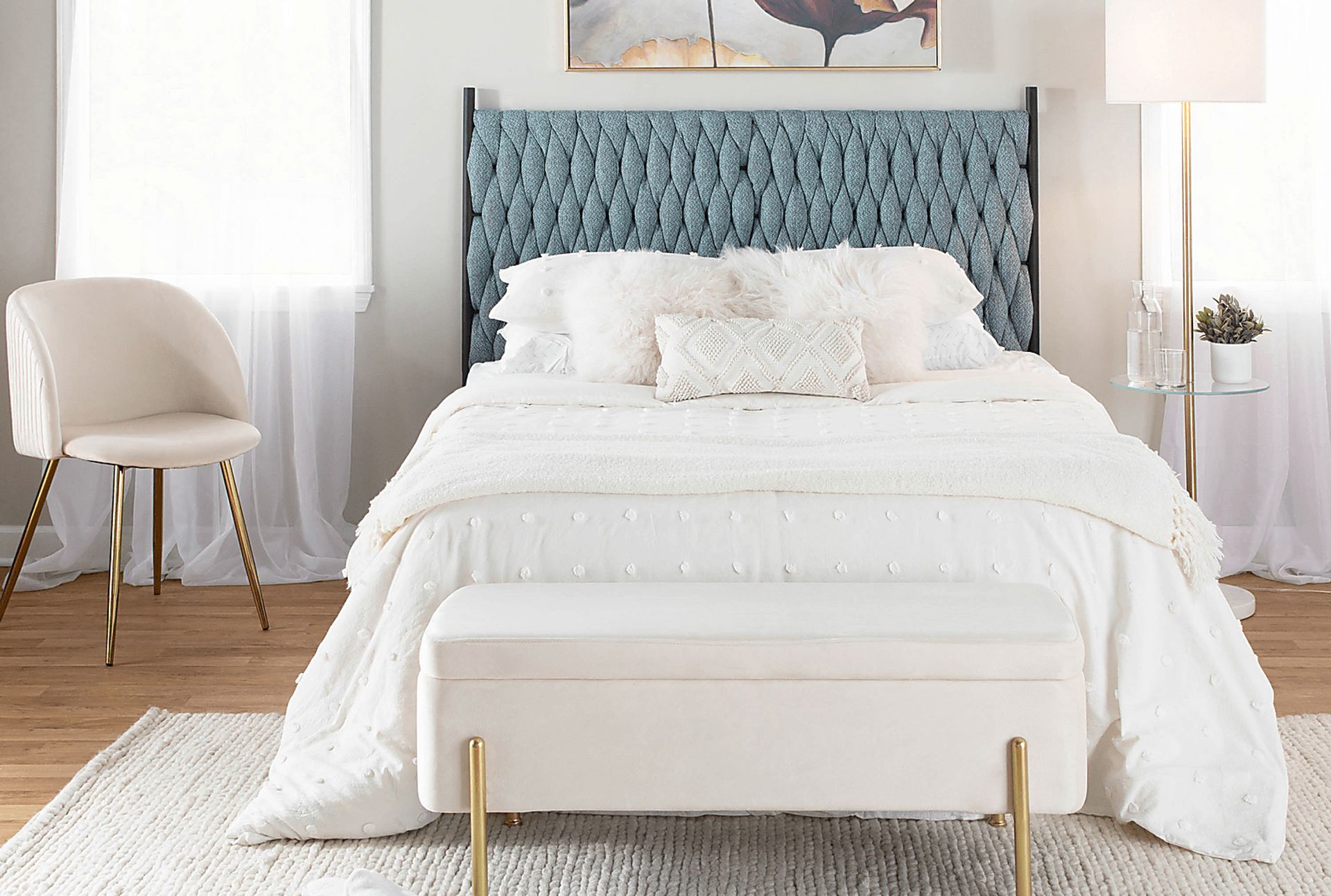 Tockington Blue Queen Headboard - Image 6