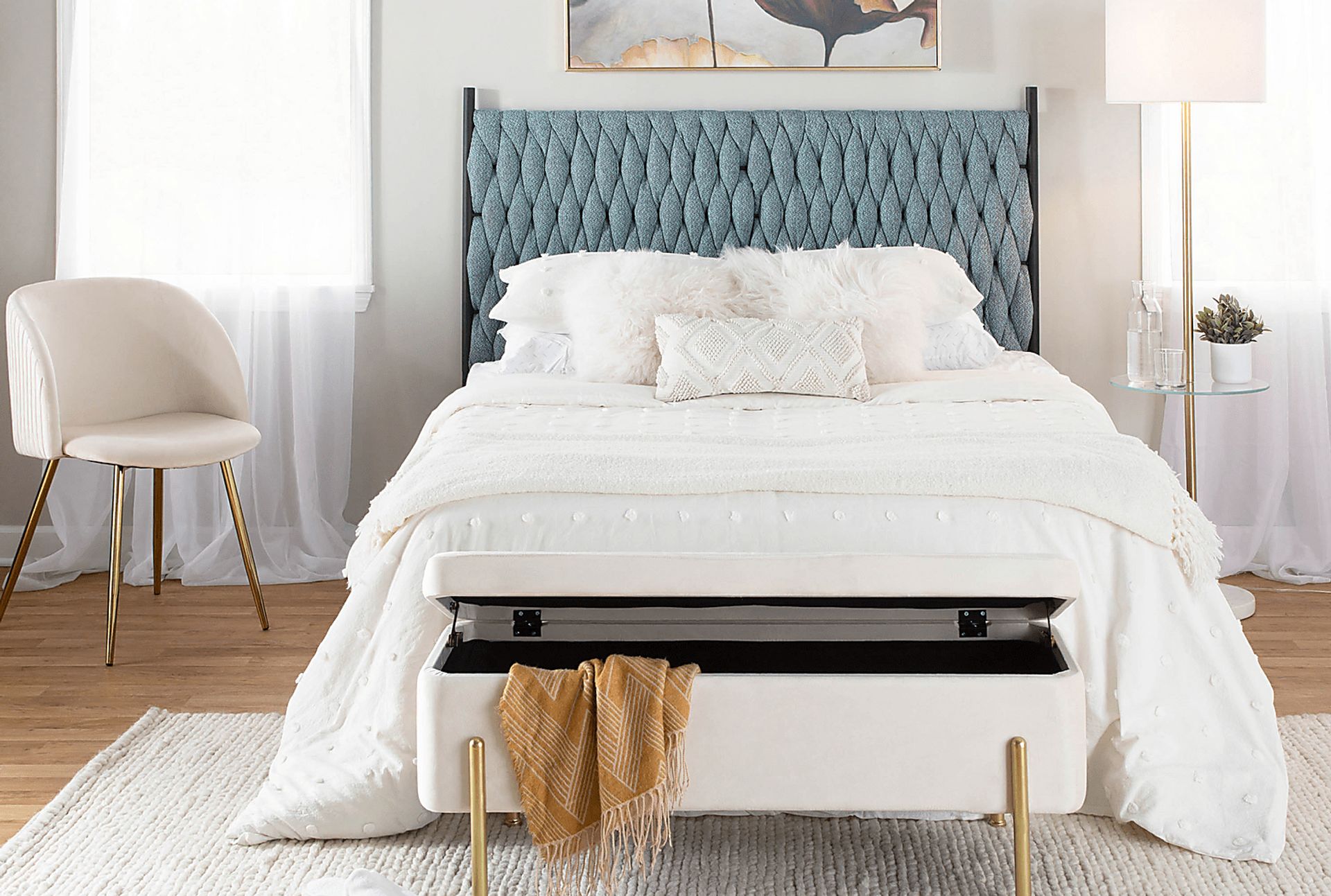 Tockington Blue Queen Headboard - Image 7