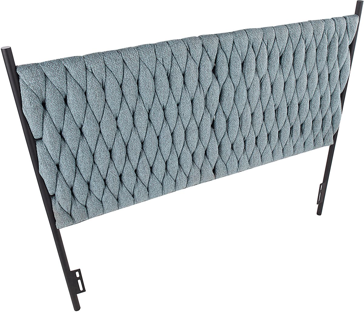 Tockington Blue Polyester Fabric Queen Headboard | Rooms to Go