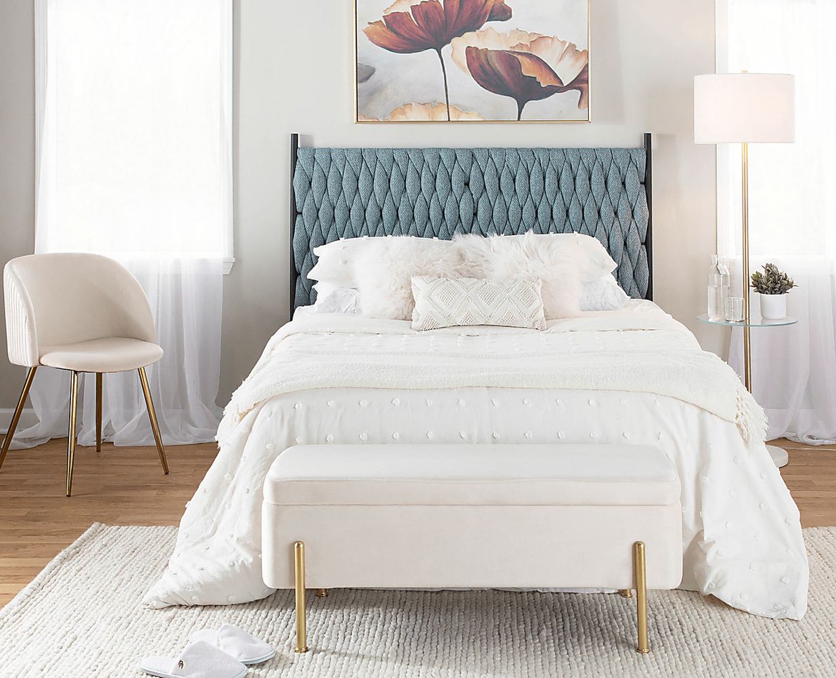 Tockington Blue Queen Headboard Rooms To Go