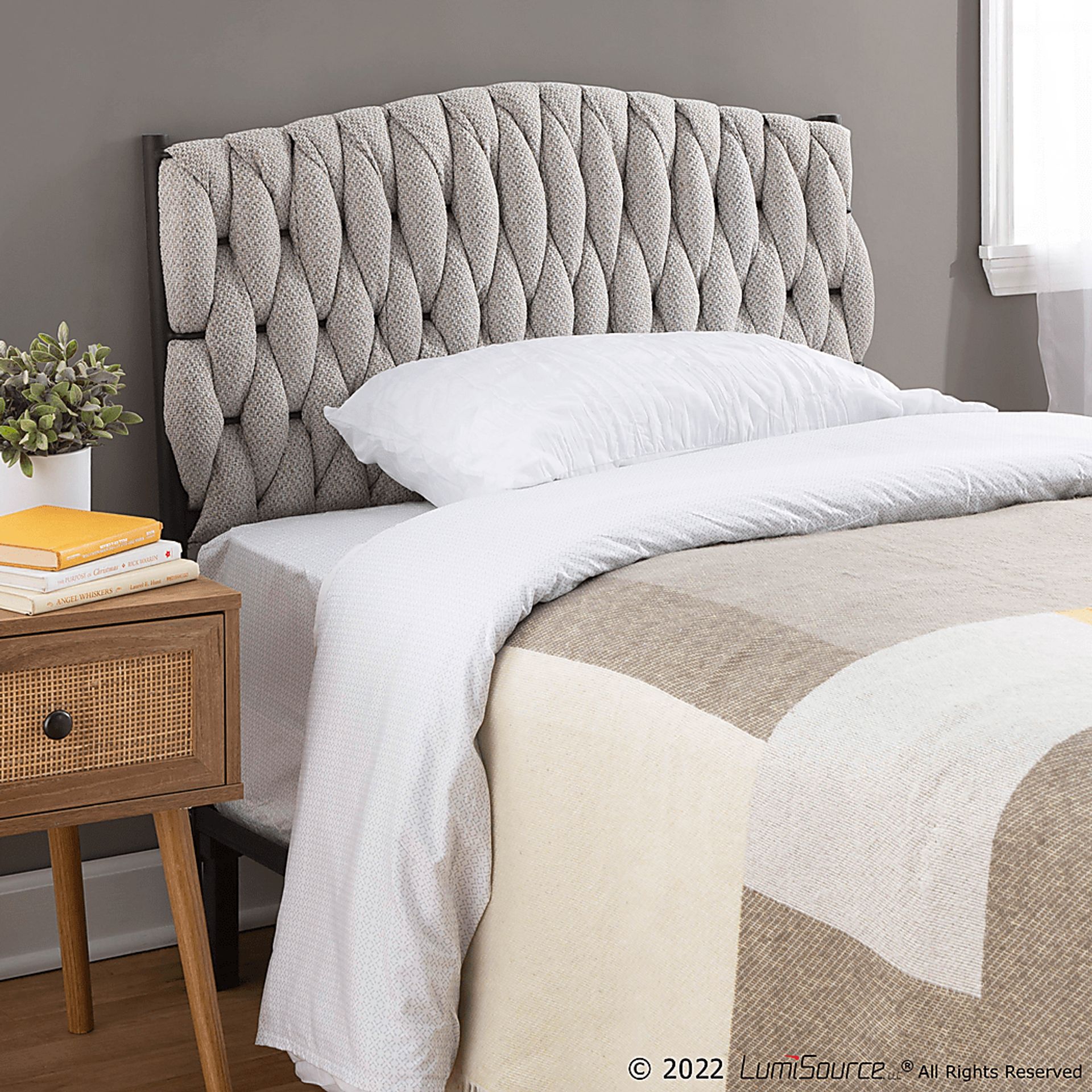 Tockington Cream Twin Headboard - Image 5