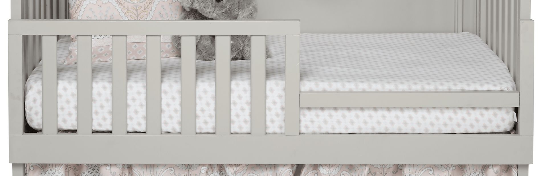 Jaclyn Place Gray 6 Pc Nursery with Toddler & Conversion Rails - Image 7