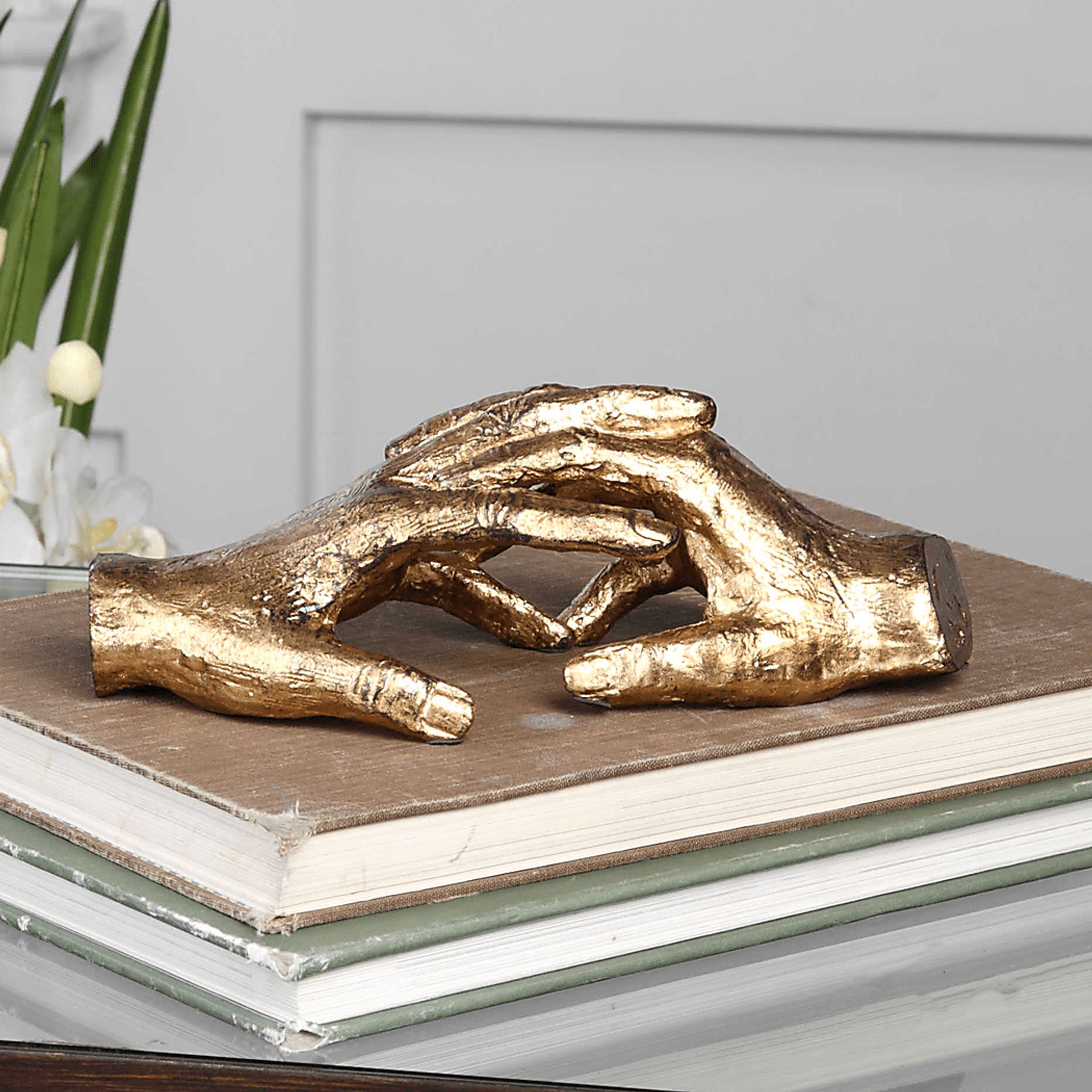Together At Last Gold Sculpture - Image 2