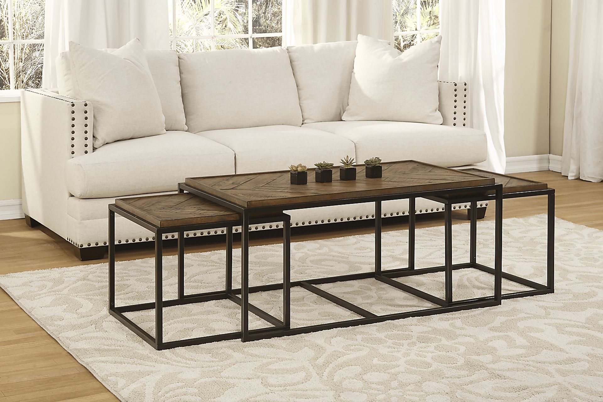 Toiya Brown Cocktail Table, Set of 3 - Image 12