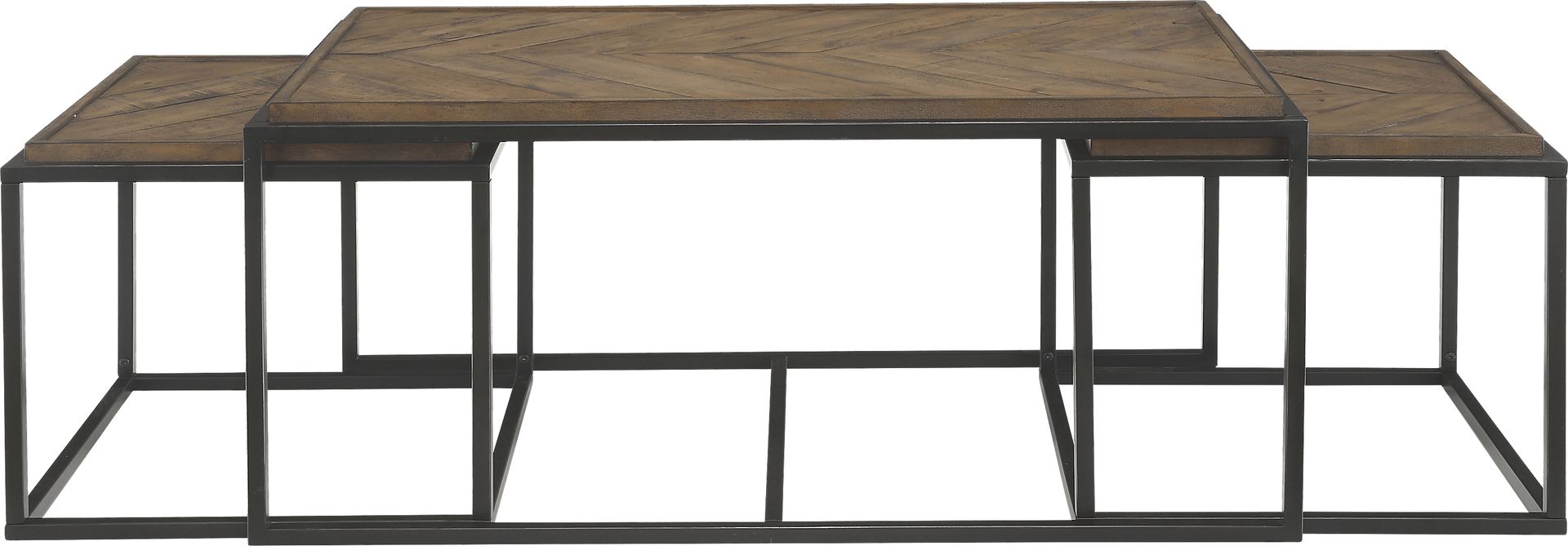 Toiya Brown Cocktail Table, Set of 3 - Image 3
