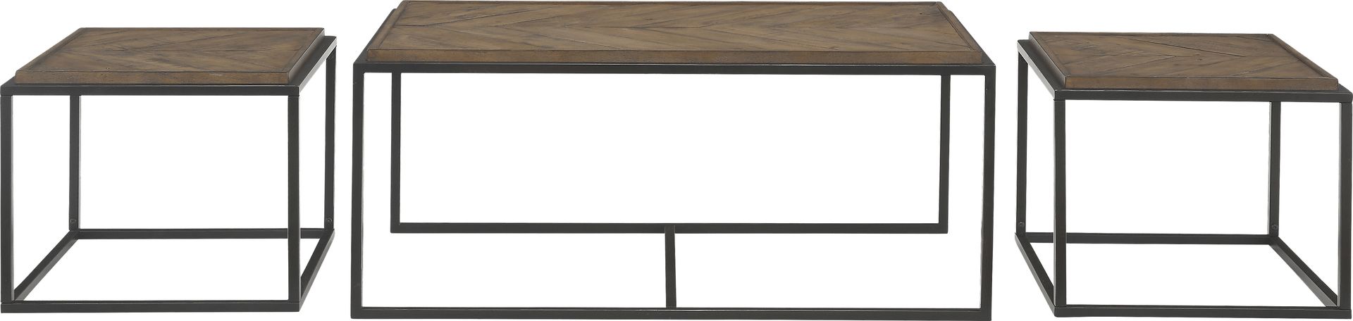 Toiya Brown Cocktail Table, Set of 3 - Image 7
