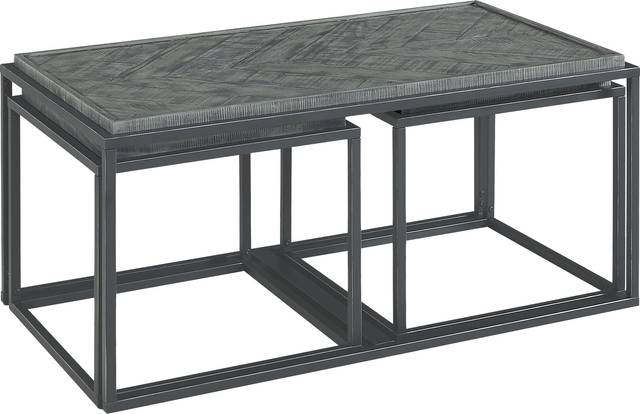 Toiya Gray Cocktail Table, Set of 3 - Thumbnail - Image 2