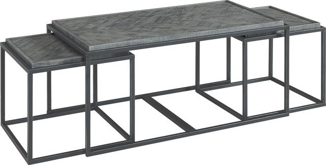 Toiya Gray Cocktail Table, Set of 3 - Thumbnail - Image 3
