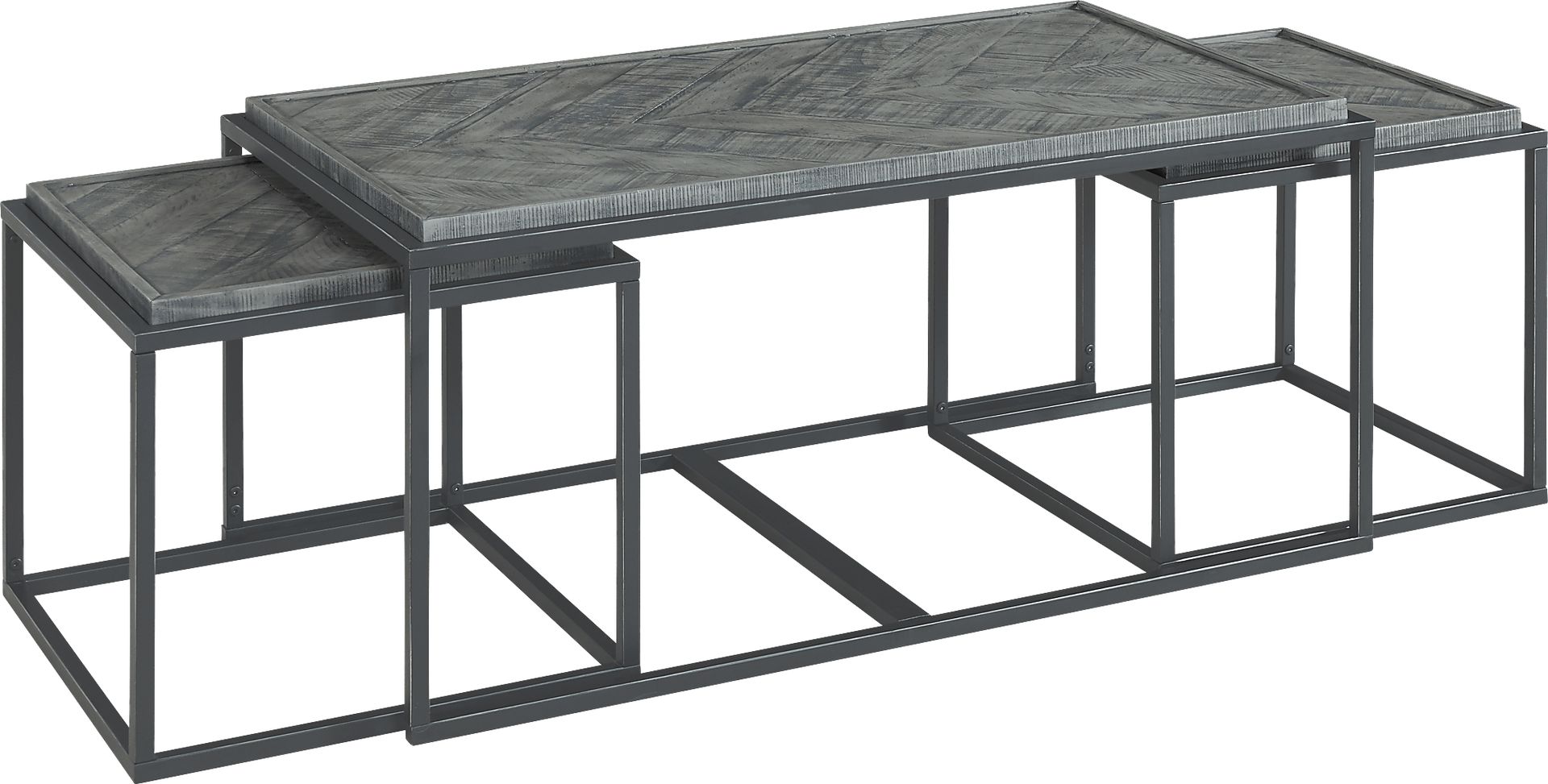 Toiya Gray Cocktail Table, Set of 3 - Image 3