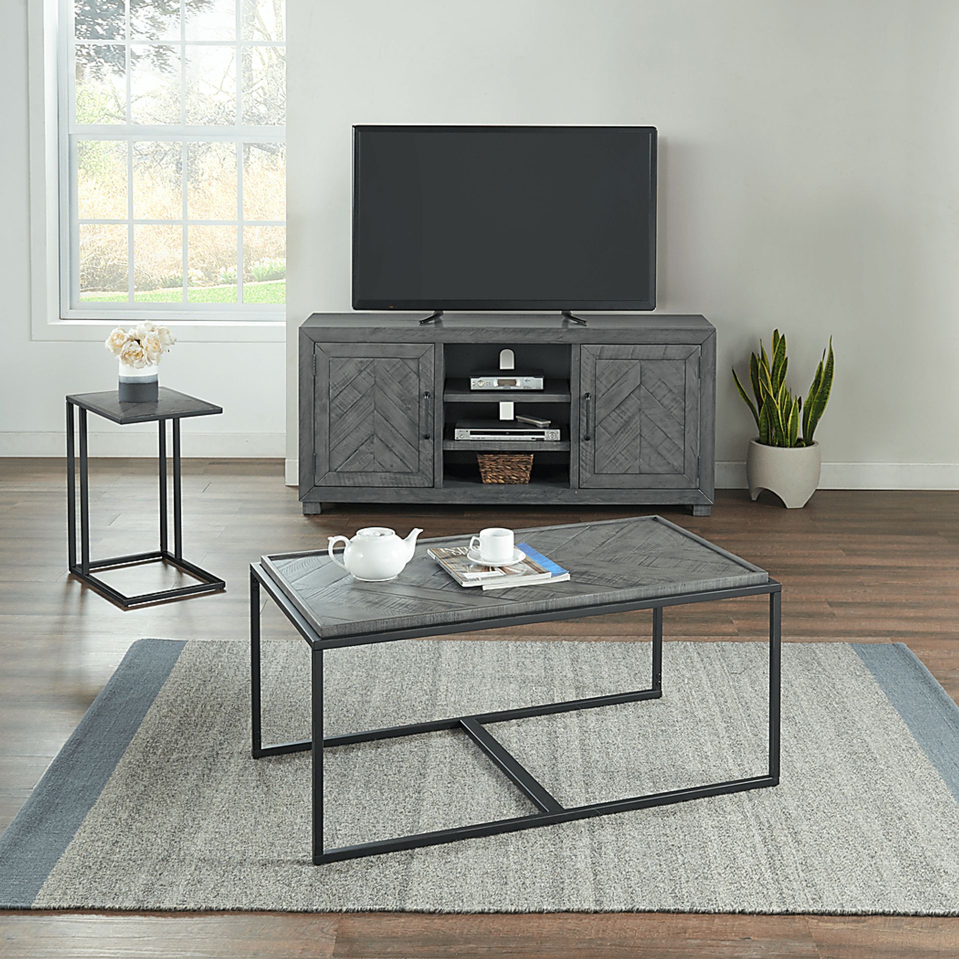 Toiya Gray Cocktail Table, Set of 3 - Image 6