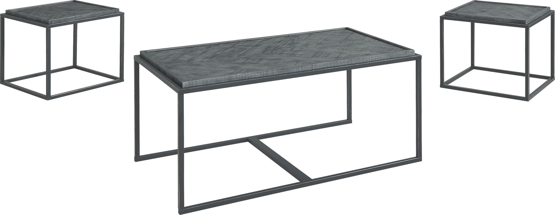 Toiya Gray Cocktail Table, Set of 3 - Image 1