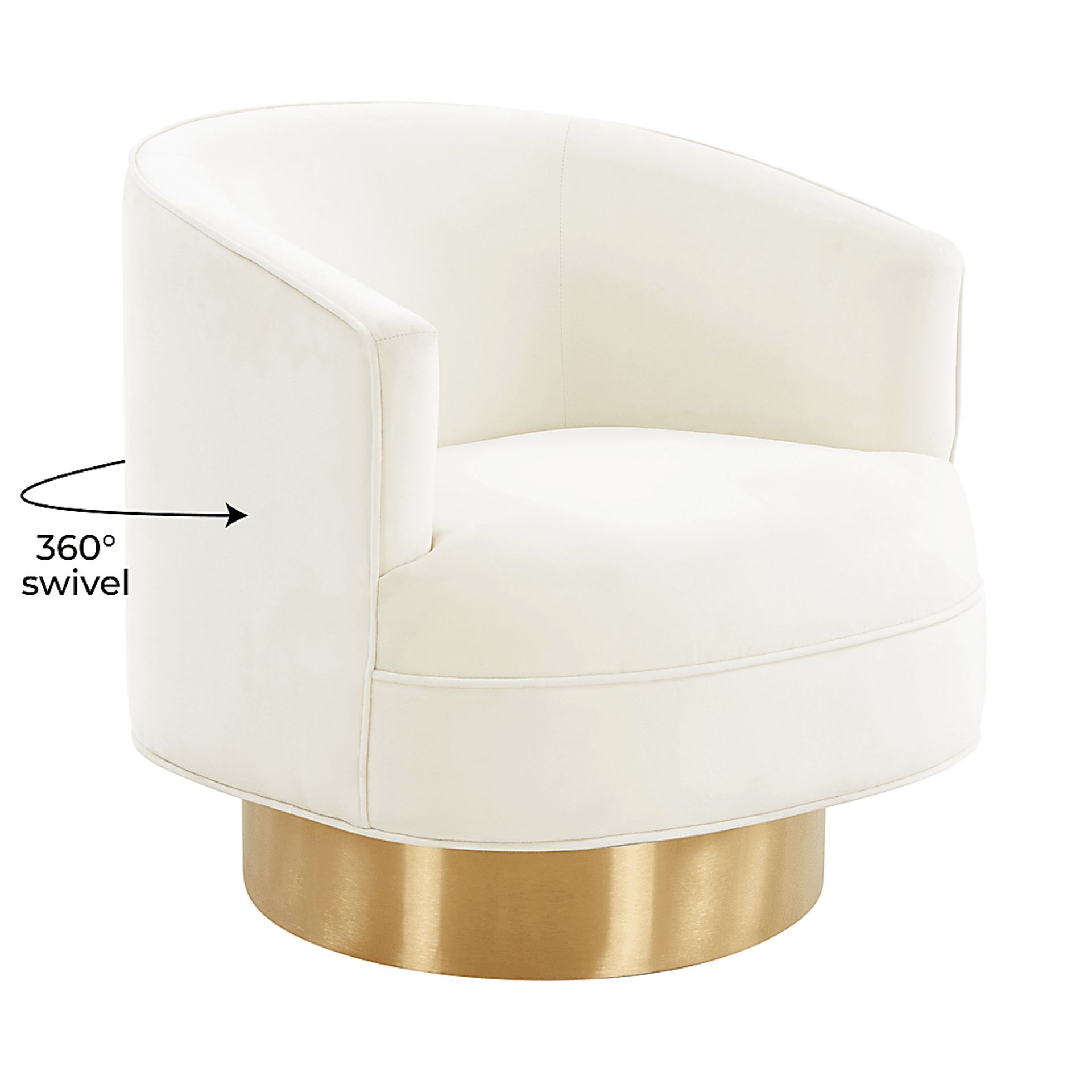 Toleah Cream Accent Chair - Image 5