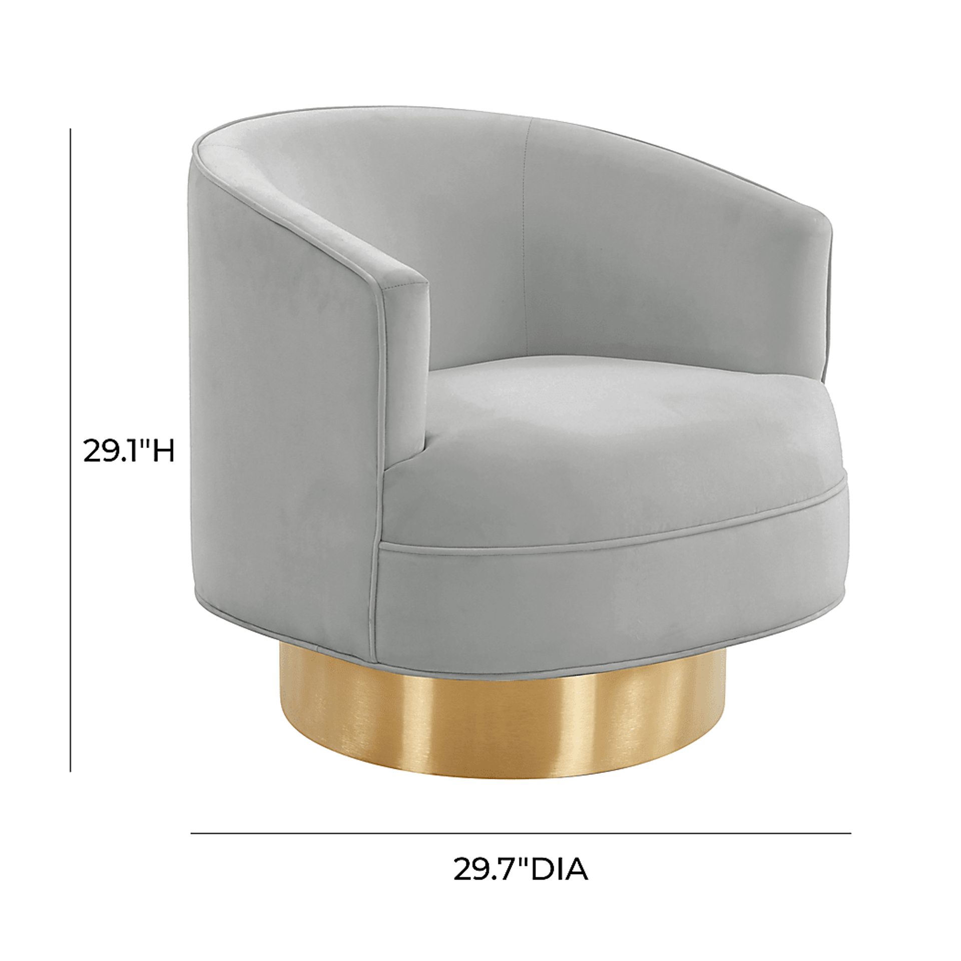 Toleah Gray Accent Chair - Image 7
