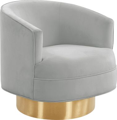 Toleah Gray Accent Chair