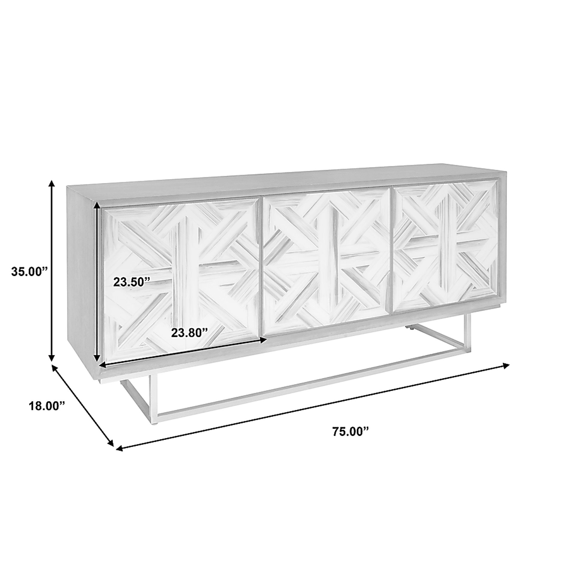 Toledanno Gray Credenza - Image 7