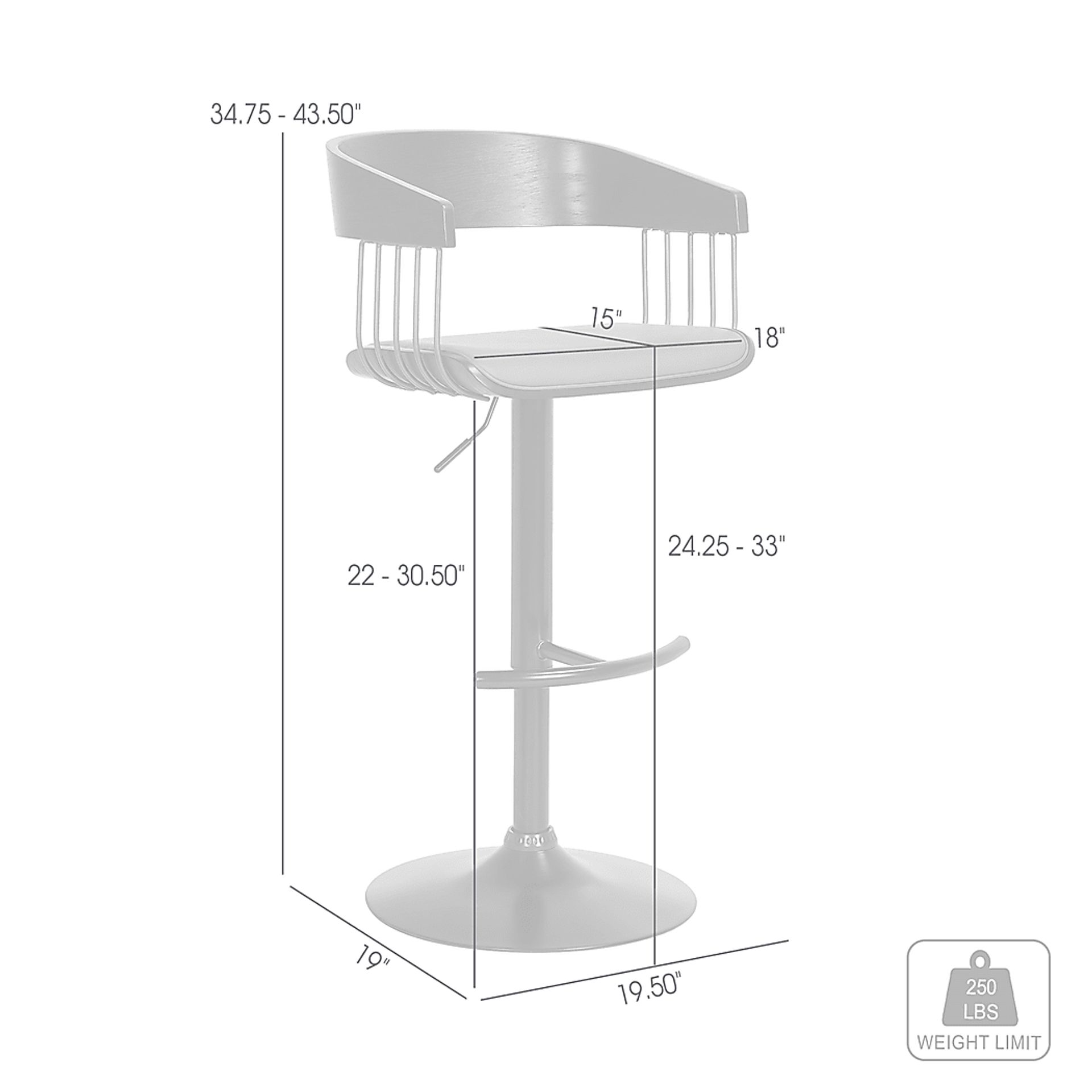 Tolleche Gray Adjustable Barstool - Image 12