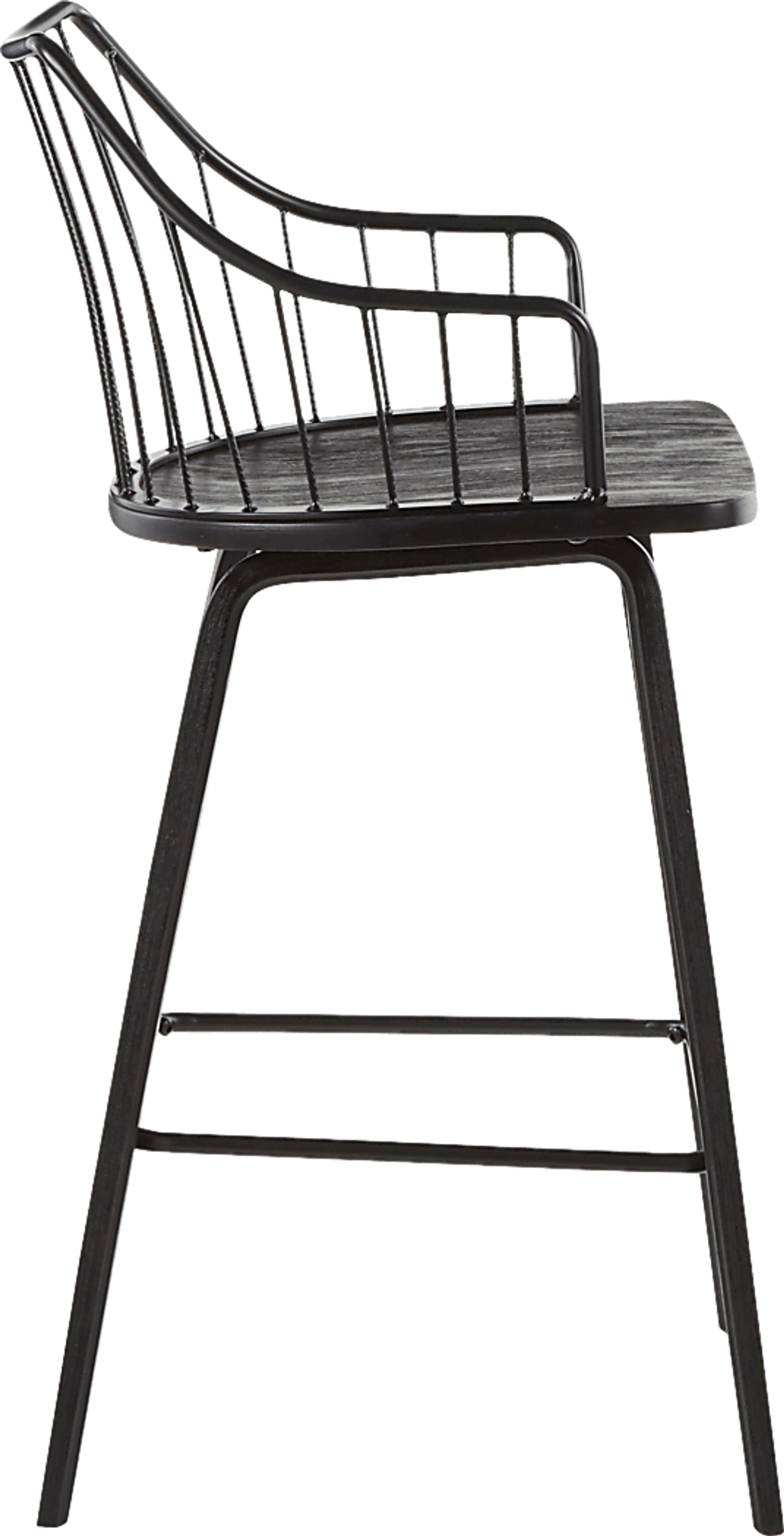 Tollefs Black Counter Height Stool - Image 2