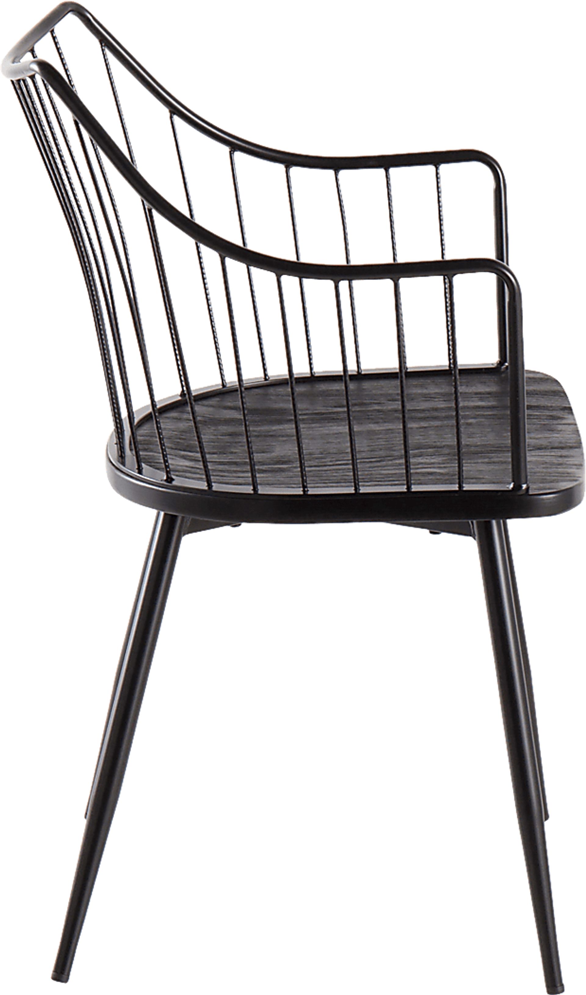 Tollefs Black Side Chair - Image 2