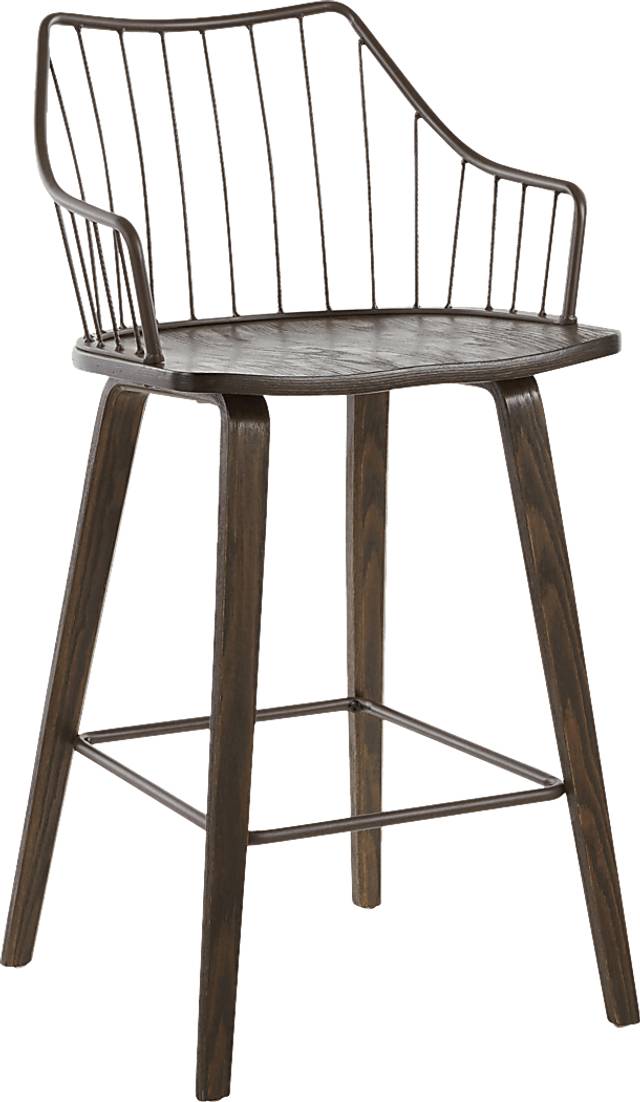 Tollefs Walnut Counter Height Stool - Thumbnail - Image 1