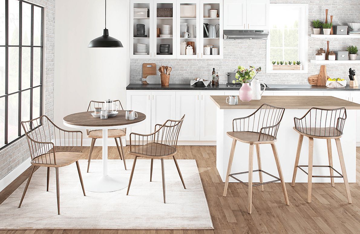 Tollefs White Counter Height Stool