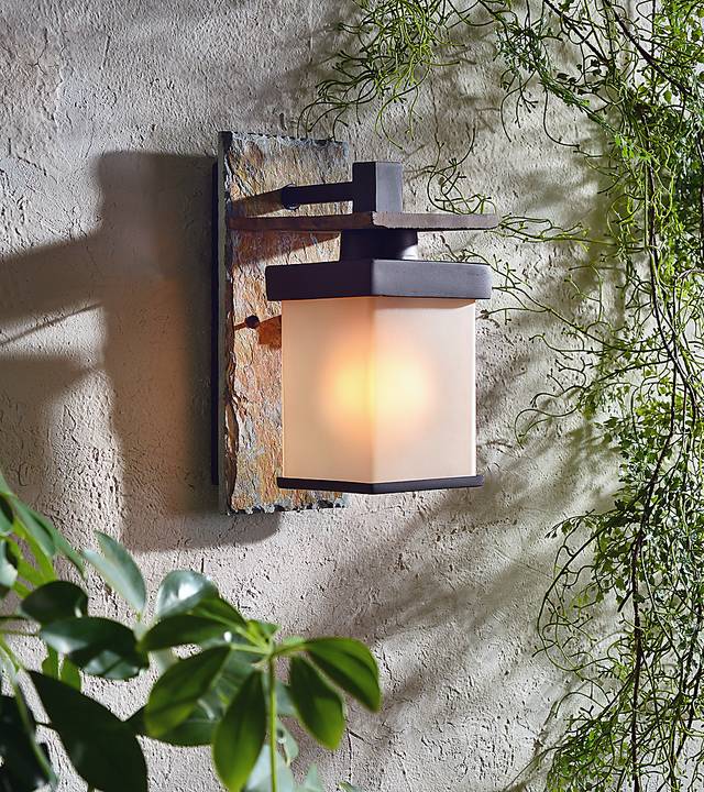 Tolleson Brown Outdoor Small Wall Sconce - Thumbnail - Image 2