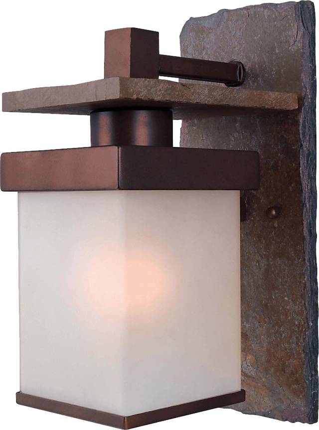 Tolleson Brown Outdoor Small Wall Sconce - Thumbnail - Image 1