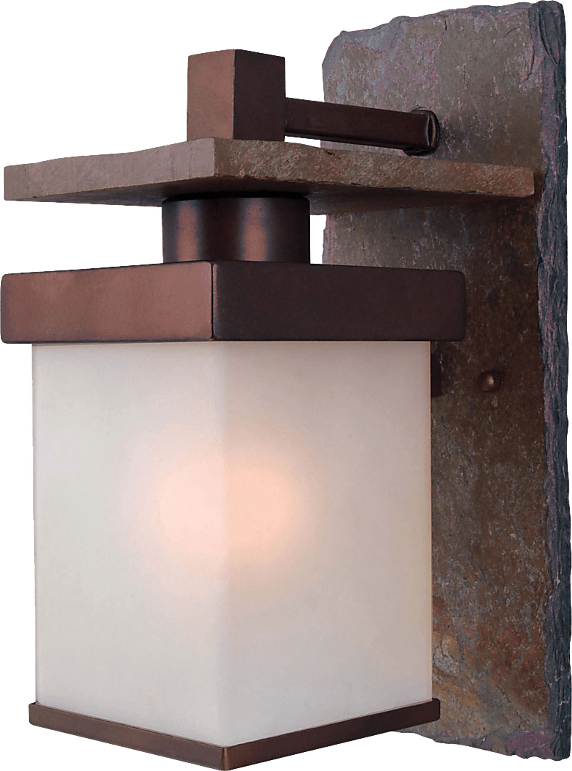 Tolleson Brown Outdoor Small Wall Sconce - Image 1