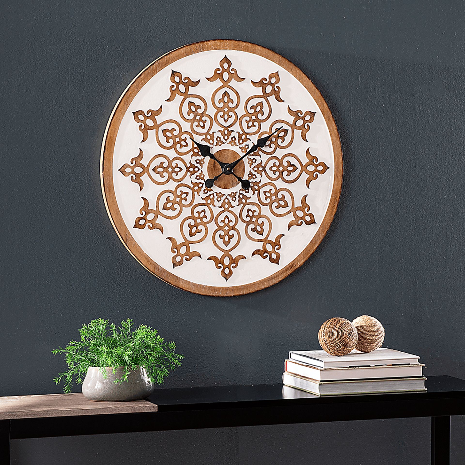 Tollington White Wall Clock - Image 4