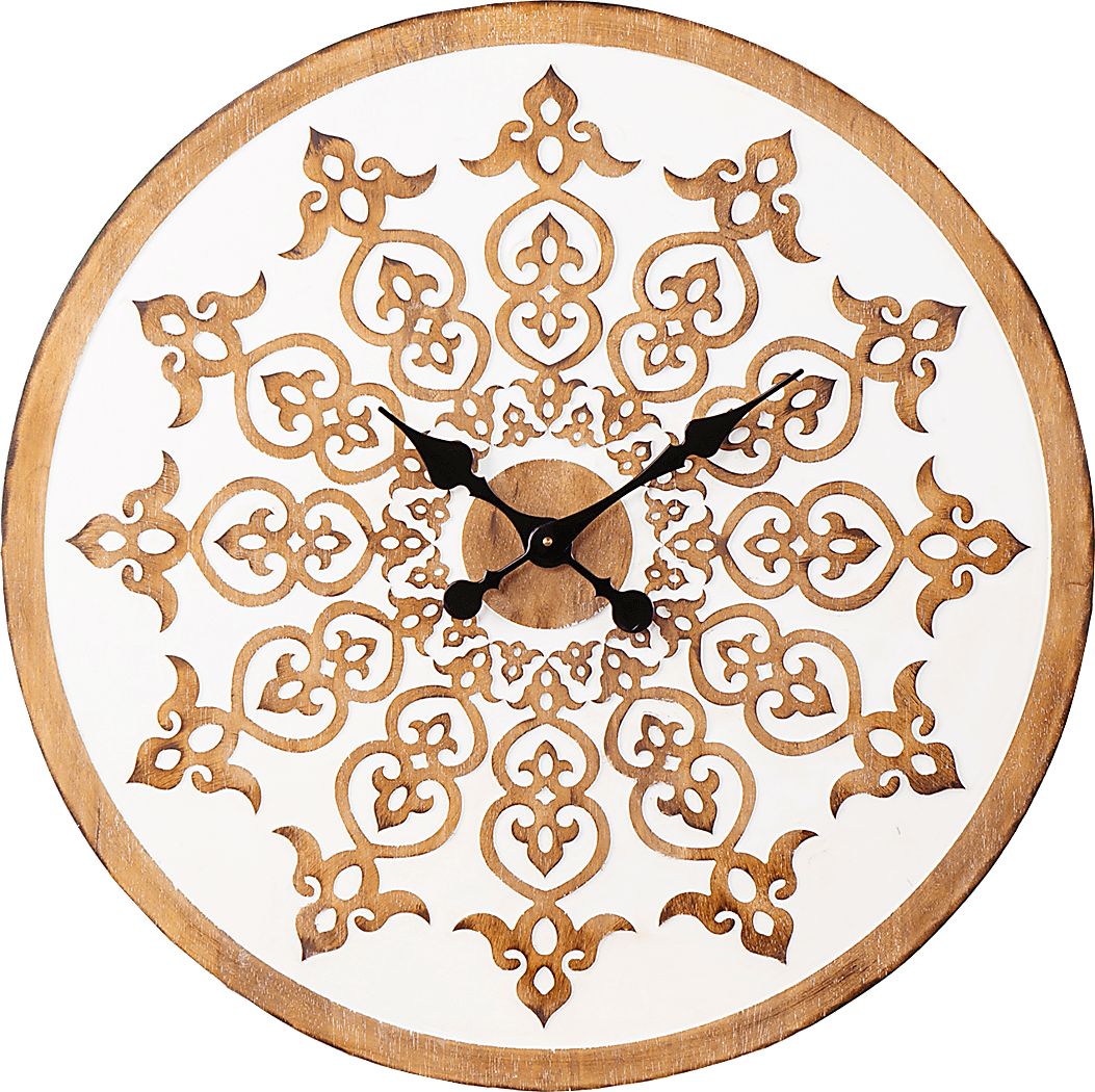 Tollington White Wall Clock
