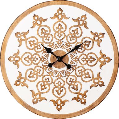 Tollington White Wall Clock