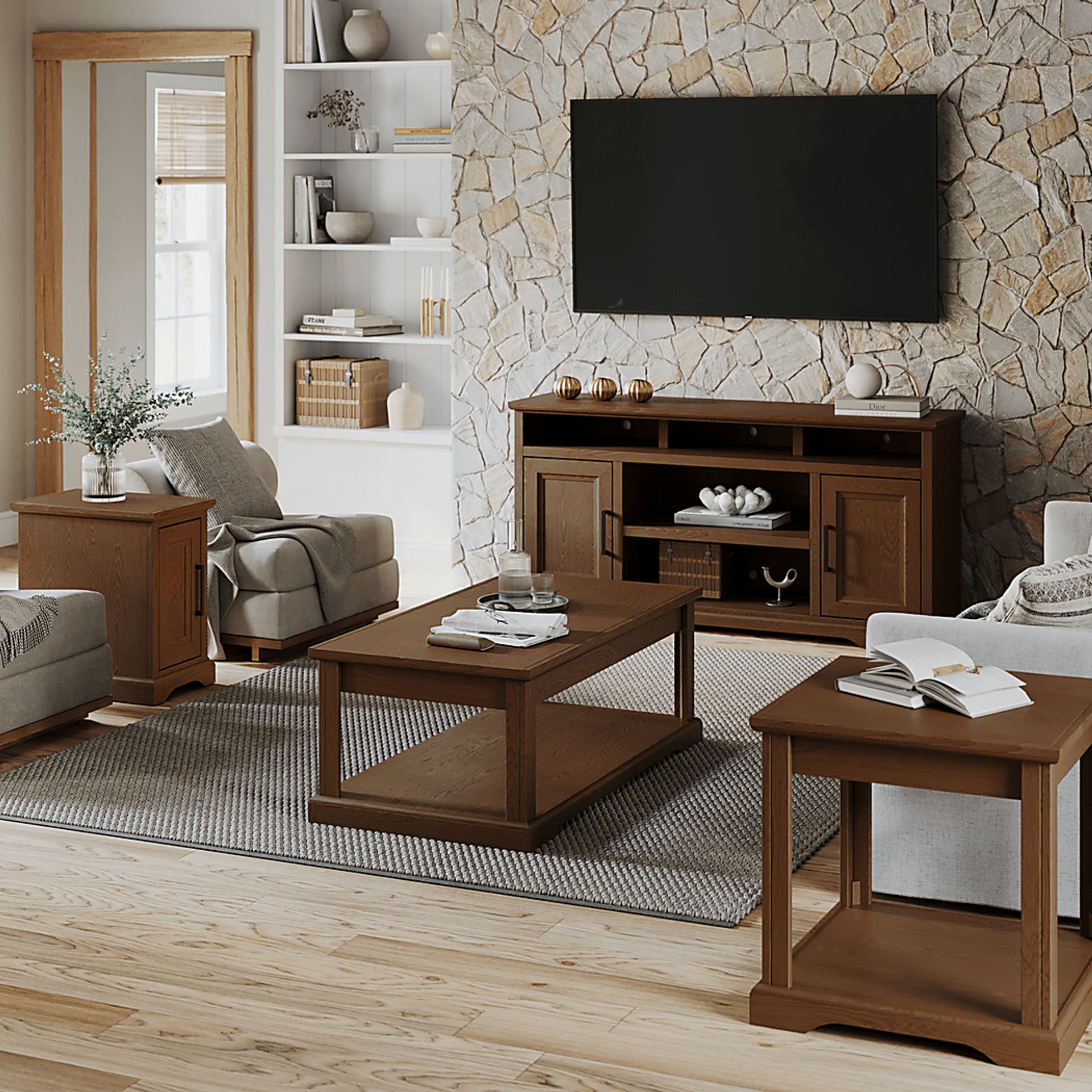 Weyna Brown Coffee Table - Image 7
