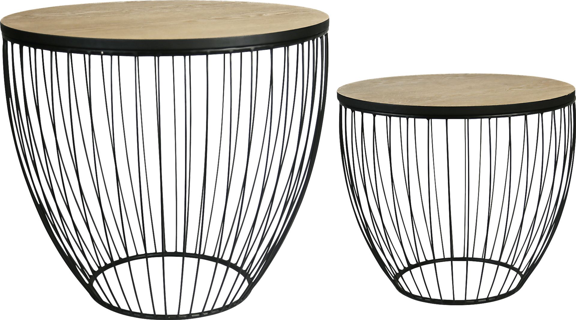 Tolpmis Black Set of 2 Accent Tables - Image 1