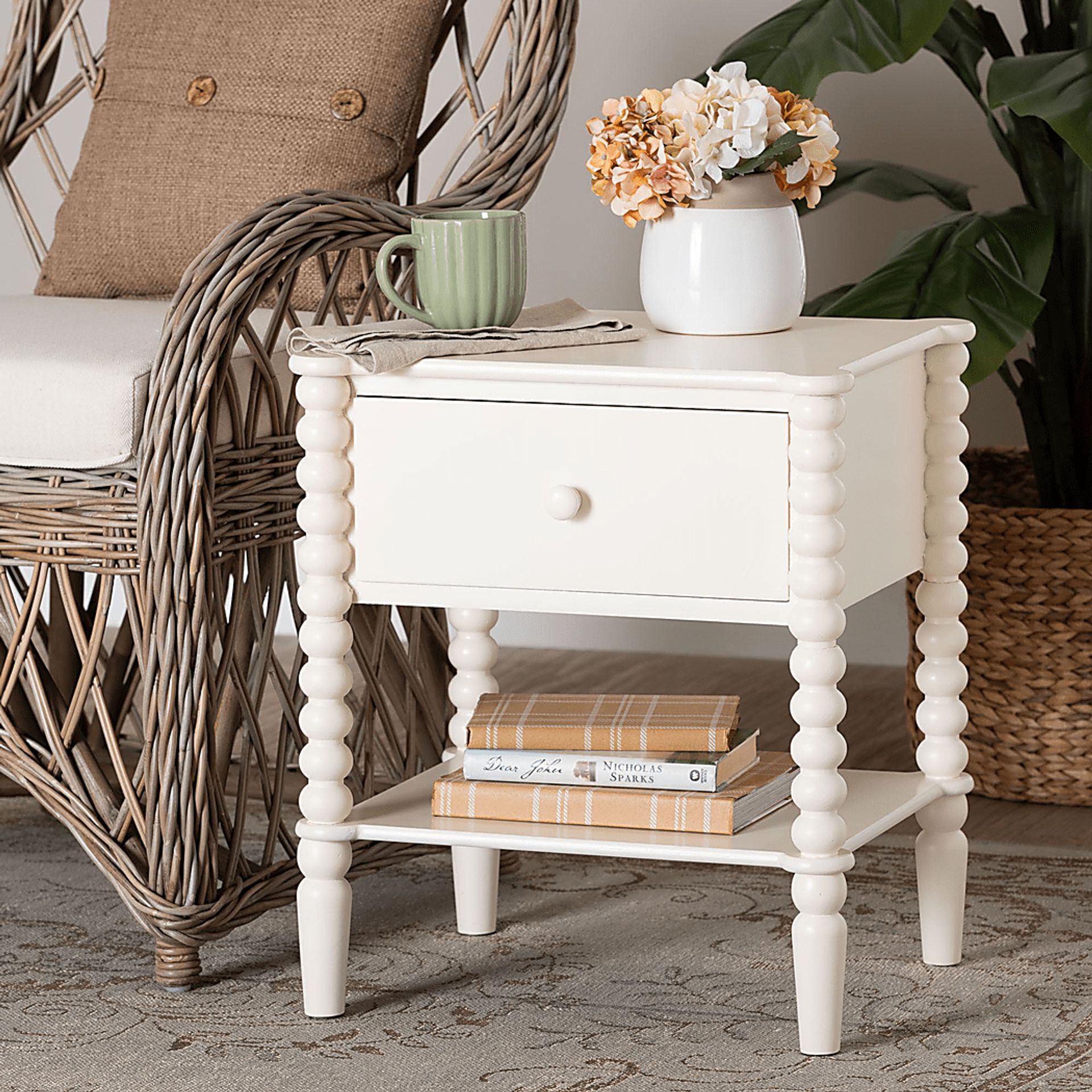 Toluru White Nightstand - Image 2