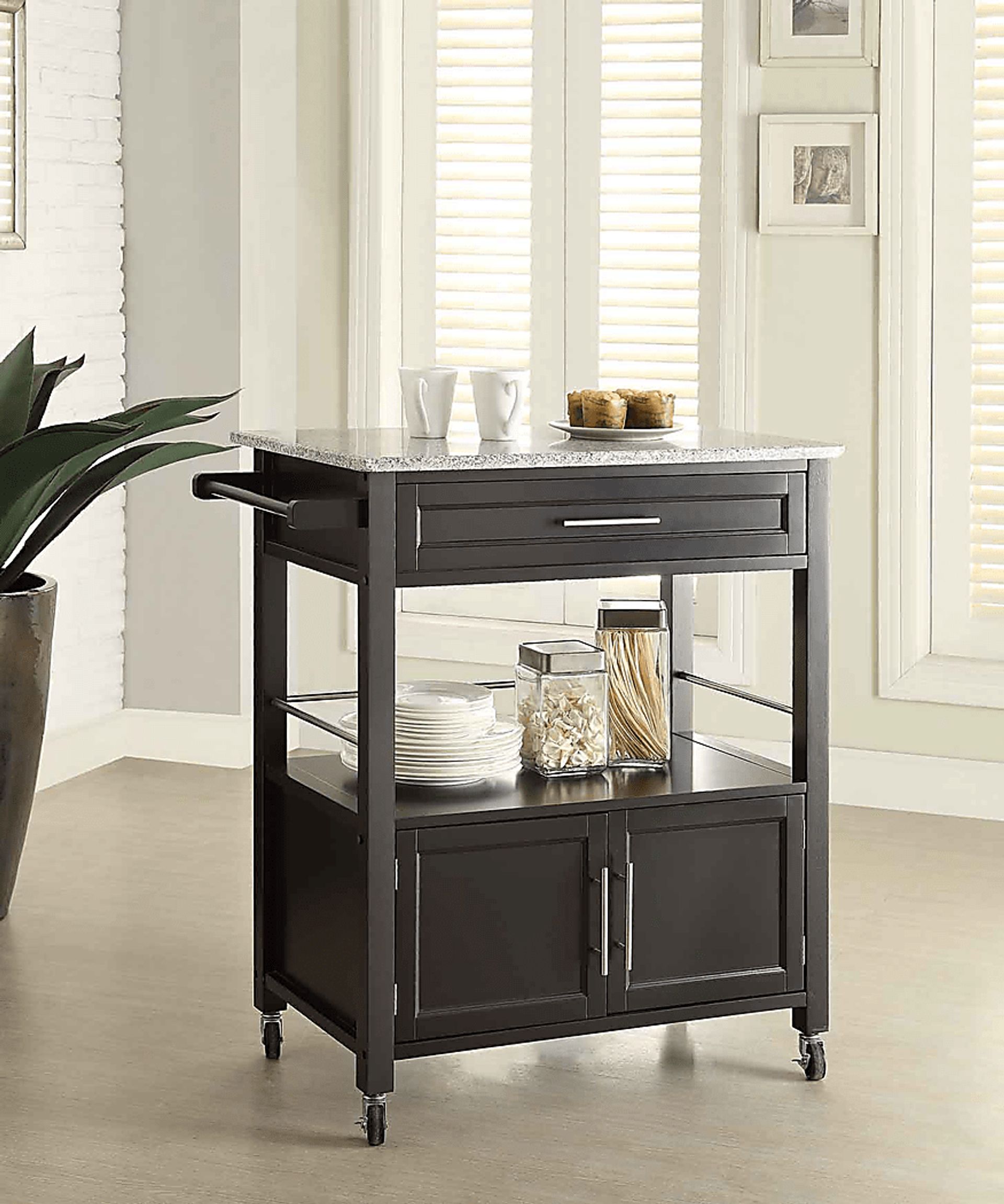 Tomafield Black Bar Cart - Image 2