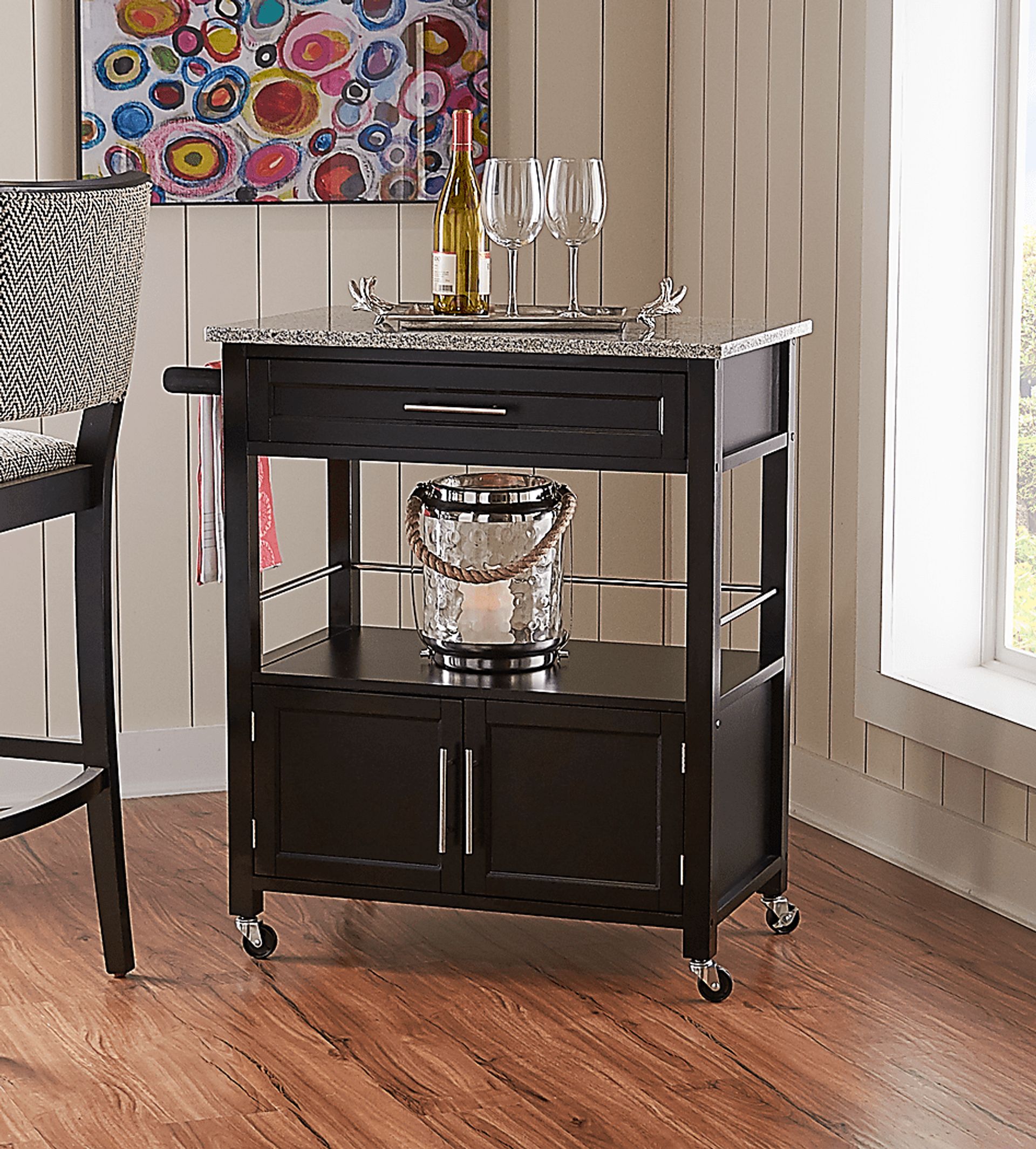 Tomafield Black Bar Cart - Image 4