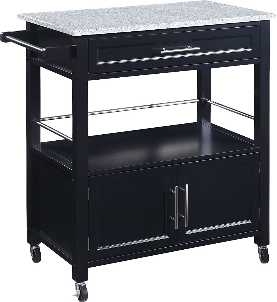 Tomafield Black Bar Cart Rooms To Go