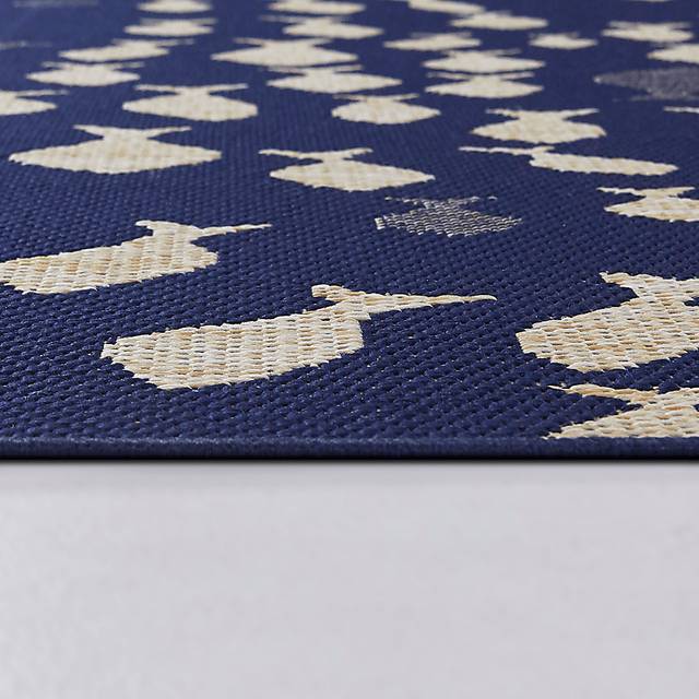 Tomago Blue 5'3 x 7' Indoor/Outdoor Rug - Thumbnail - Image 4