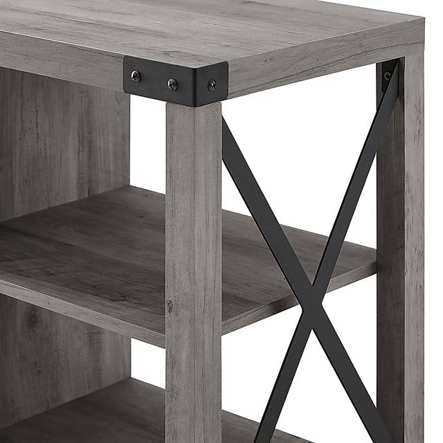 Tomanet Gray 60 in. Console With Electric Fireplace - Thumbnail - Image 3