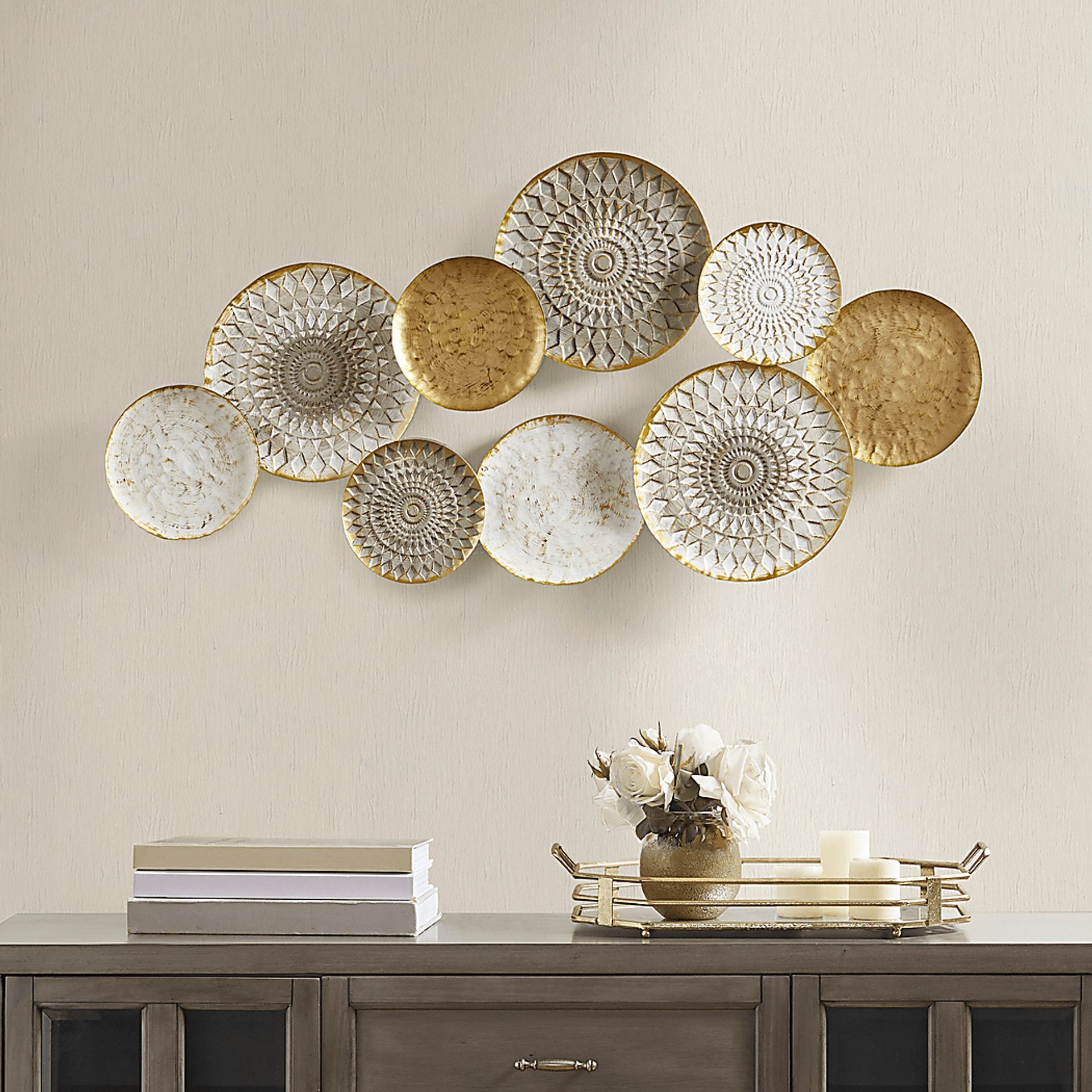 Tomanya Multi Metal Plates Wall Decor - Image 6