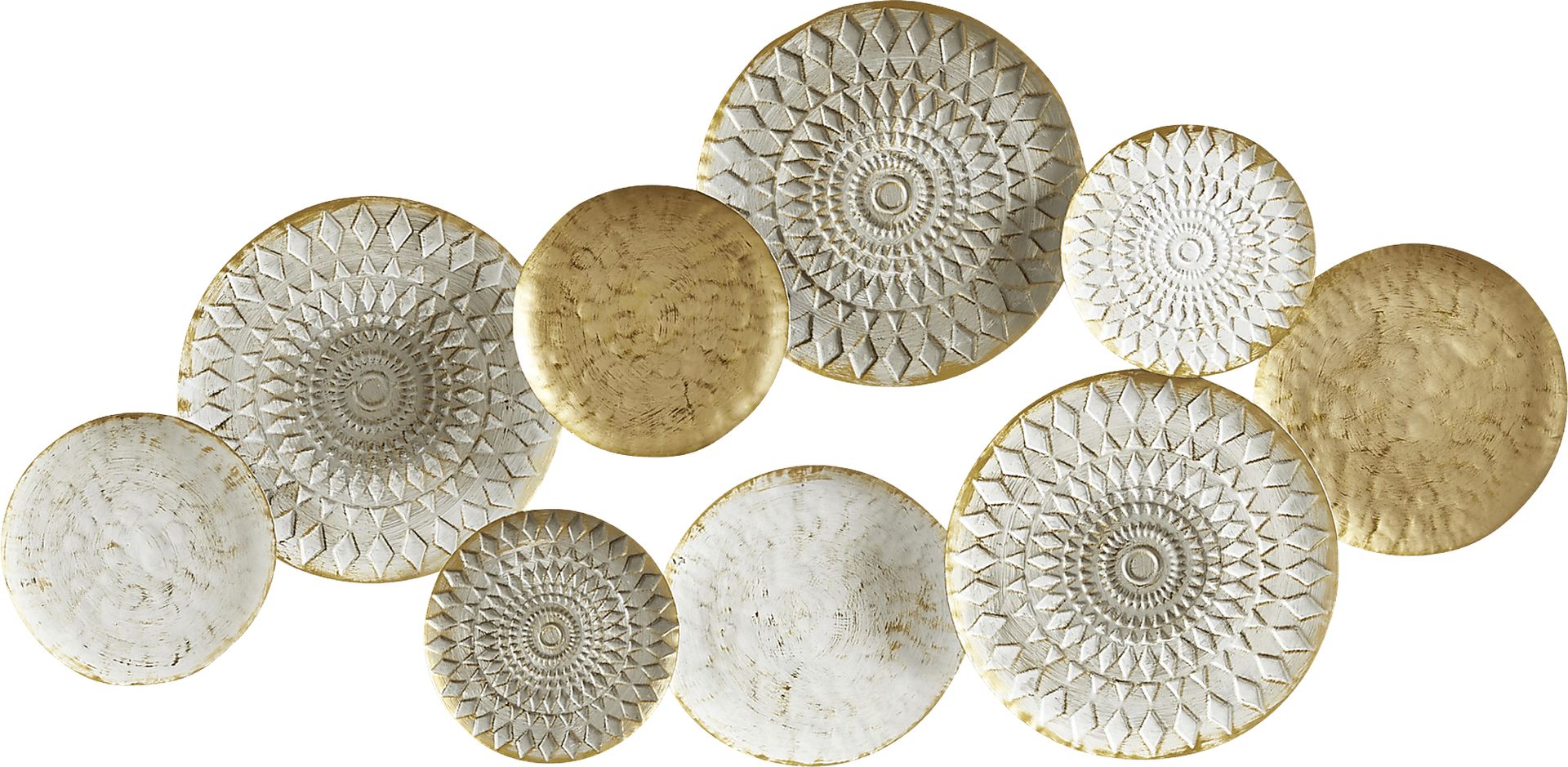 Tomanya Multi Metal Plates Wall Decor - Image 1