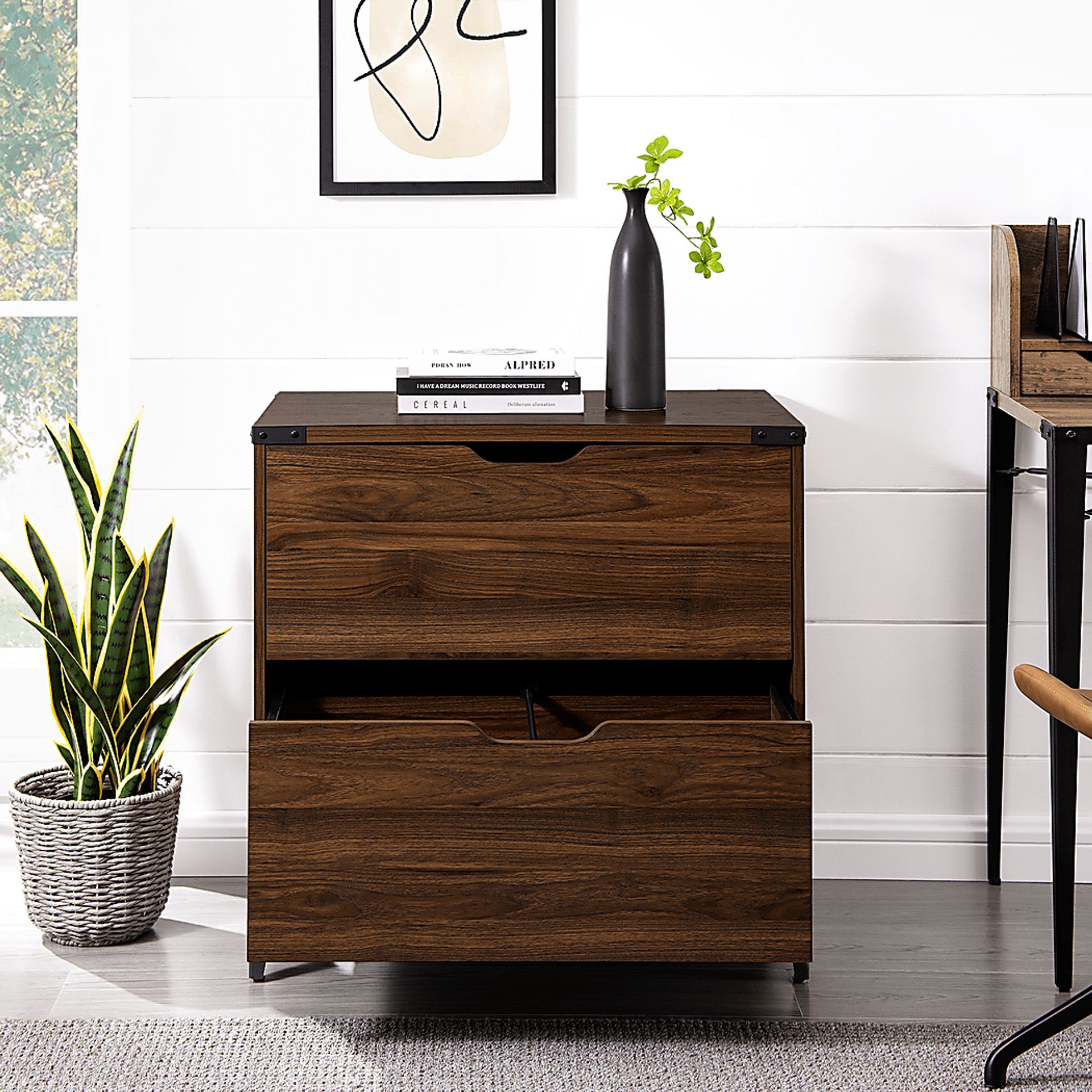 Tomasse Walnut Filing Cabinet - Image 3