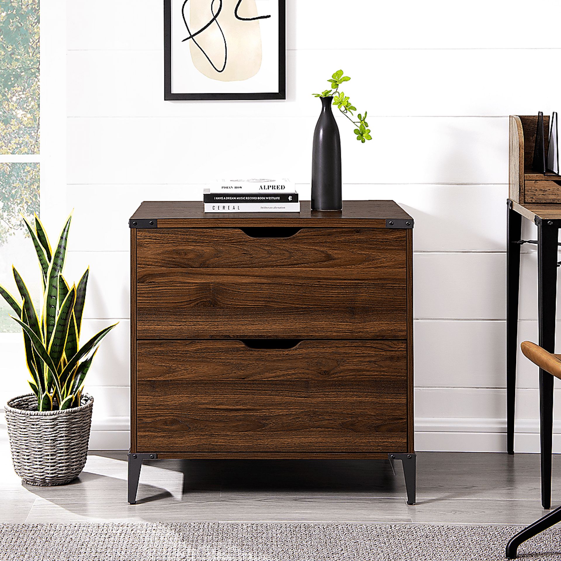 Tomasse Walnut Filing Cabinet - Image 4