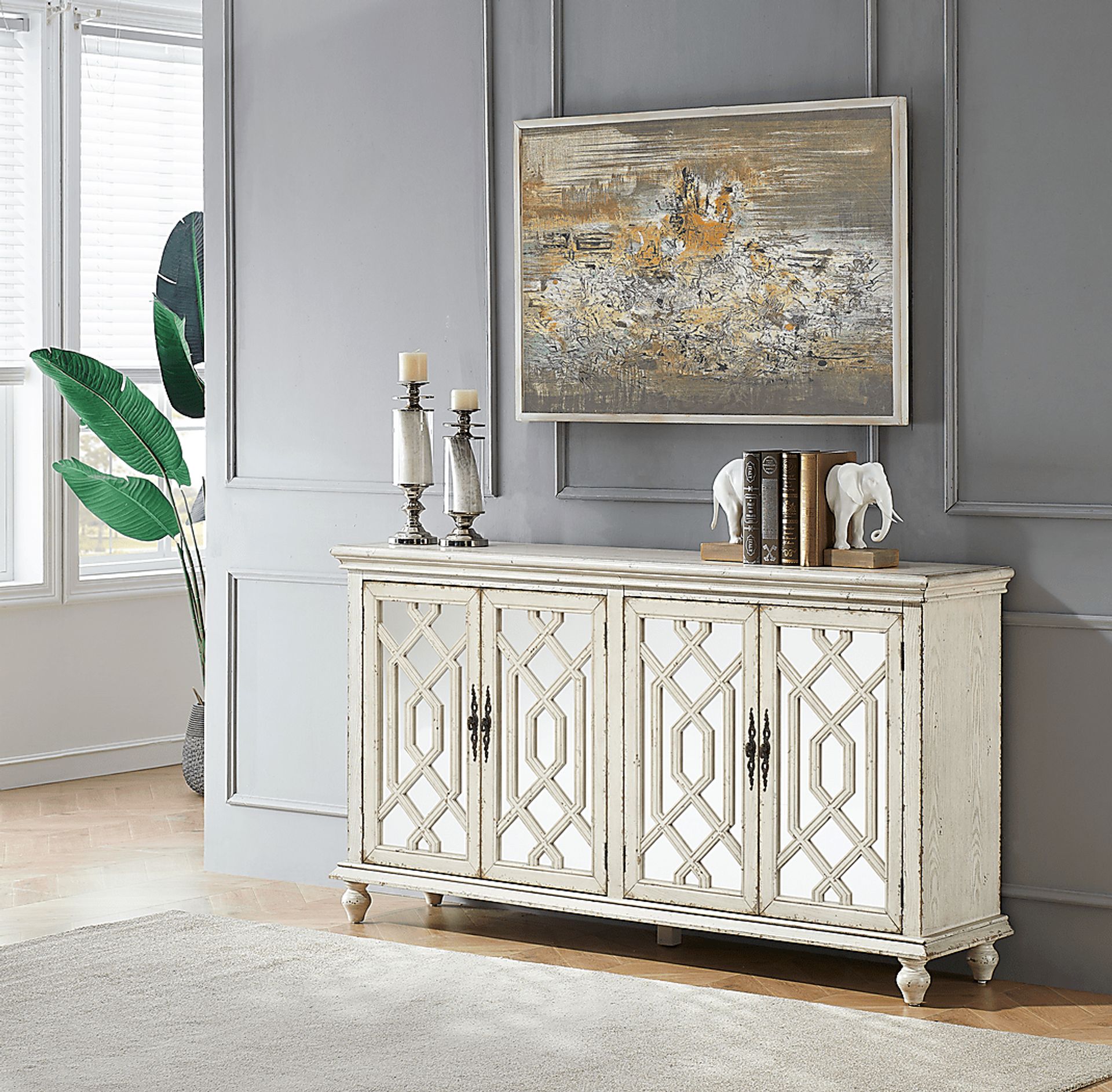 Tomlyn White Credenza - Image 2